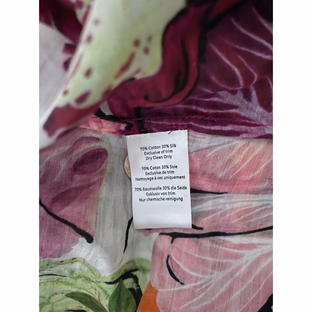 Nwt Rachel Antonoff James Camp Shirt Top Pink Radicchio Citrus Lettuce Cabbage M — image 8 of 8
